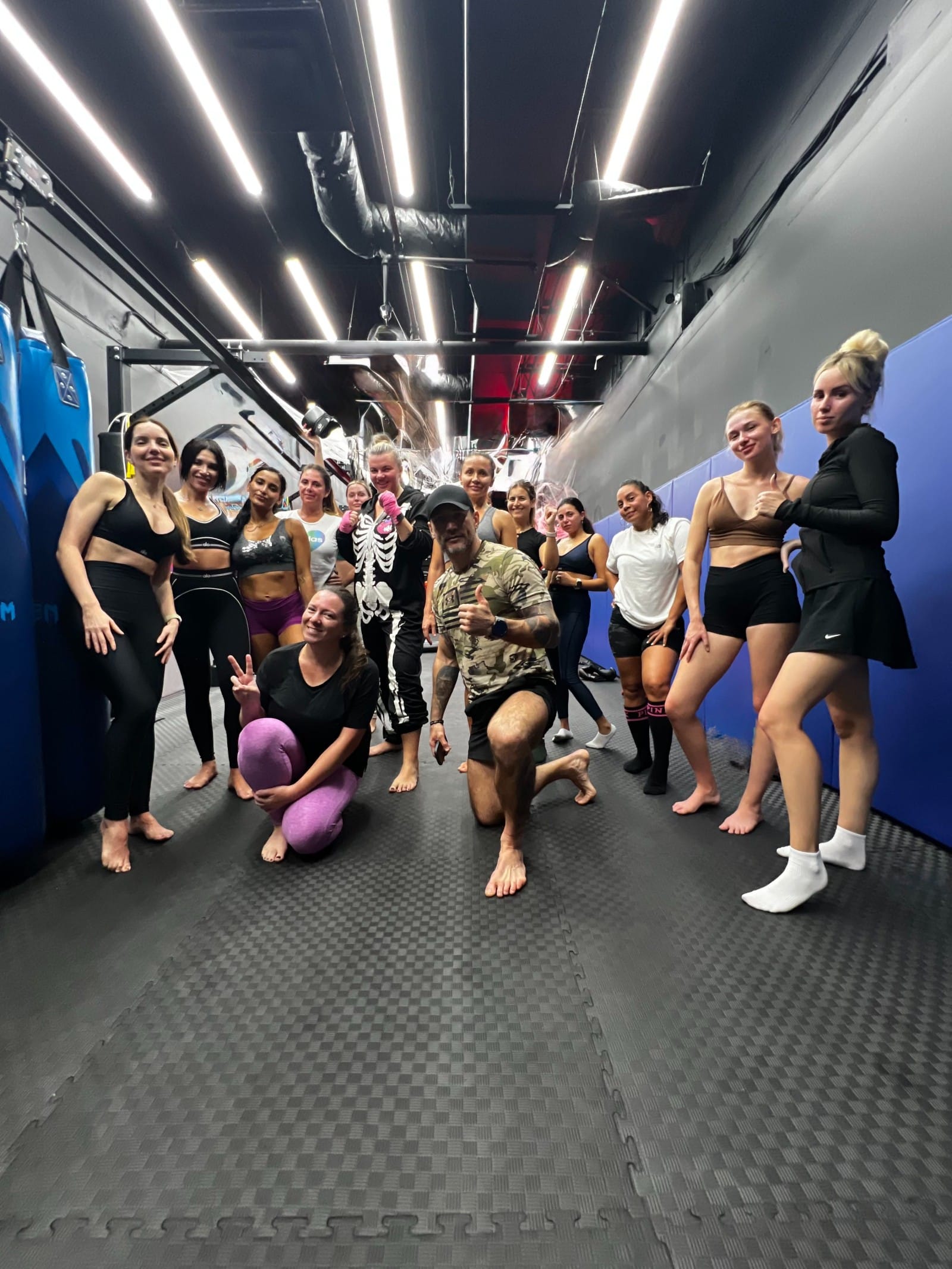 Athletes training Muay Thai at EVO